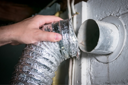 Dryer vent cleaning